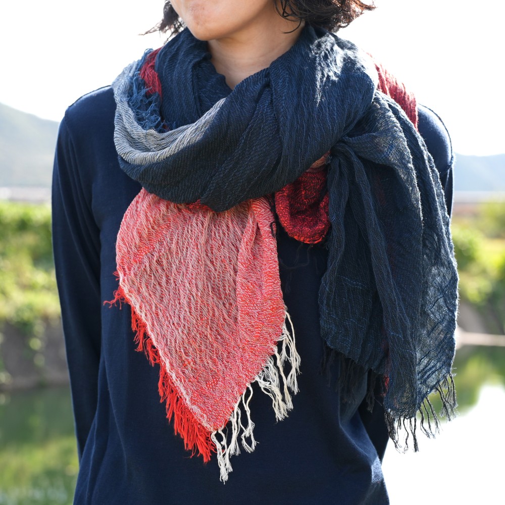 basic two tone shawl | tamaki niime